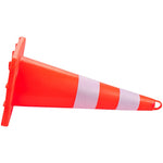 VEVOR 12 gab. 71,1 cm satiksmes konusi ar 2 atstarojošām joslām