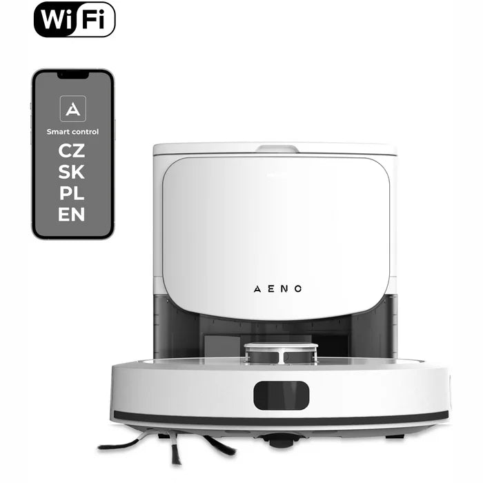 AENO ARC0004S Robots putekļu sūcējs, mitrā un sausā tīrīšana. Jauda 4000PA. Darbības ilgums līdz 120min. Balts