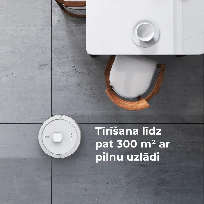 AENO ARC0004S Robots putekļu sūcējs, mitrā un sausā tīrīšana. Jauda 4000PA. Darbības ilgums līdz 120min. Balts