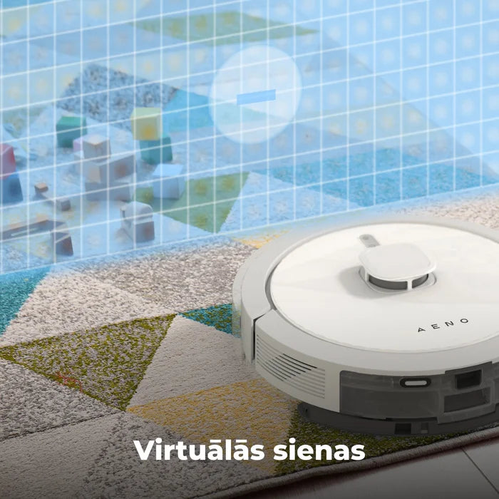 AENO ARC0004S Robots putekļu sūcējs, mitrā un sausā tīrīšana. Jauda 4000PA. Darbības ilgums līdz 120min. Balts