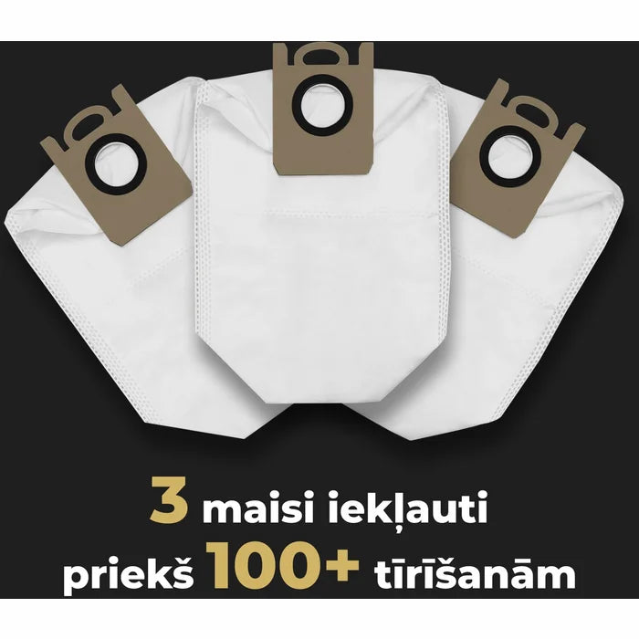 AENO ARC0004S Robots putekļu sūcējs, mitrā un sausā tīrīšana. Jauda 4000PA. Darbības ilgums līdz 120min. Balts