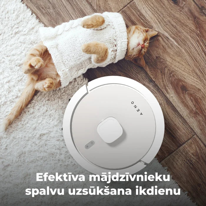 AENO ARC0004S Robots putekļu sūcējs, mitrā un sausā tīrīšana. Jauda 4000PA. Darbības ilgums līdz 120min. Balts