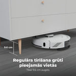 AENO ARC0004S Robots putekļu sūcējs, mitrā un sausā tīrīšana. Jauda 4000PA. Darbības ilgums līdz 120min. Balts