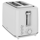 Elektriskais tosteris, balts, 220–240 V, 50–60 Hz, 920–1080 W, 2 spraugas, 3 režīmi, 7 apbrūnināšanas līmeņi