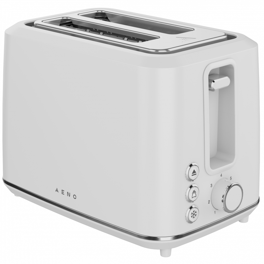 Elektriskais tosteris, balts, 220–240 V, 50–60 Hz, 920–1080 W, 2 spraugas, 3 režīmi, 7 apbrūnināšanas līmeņi