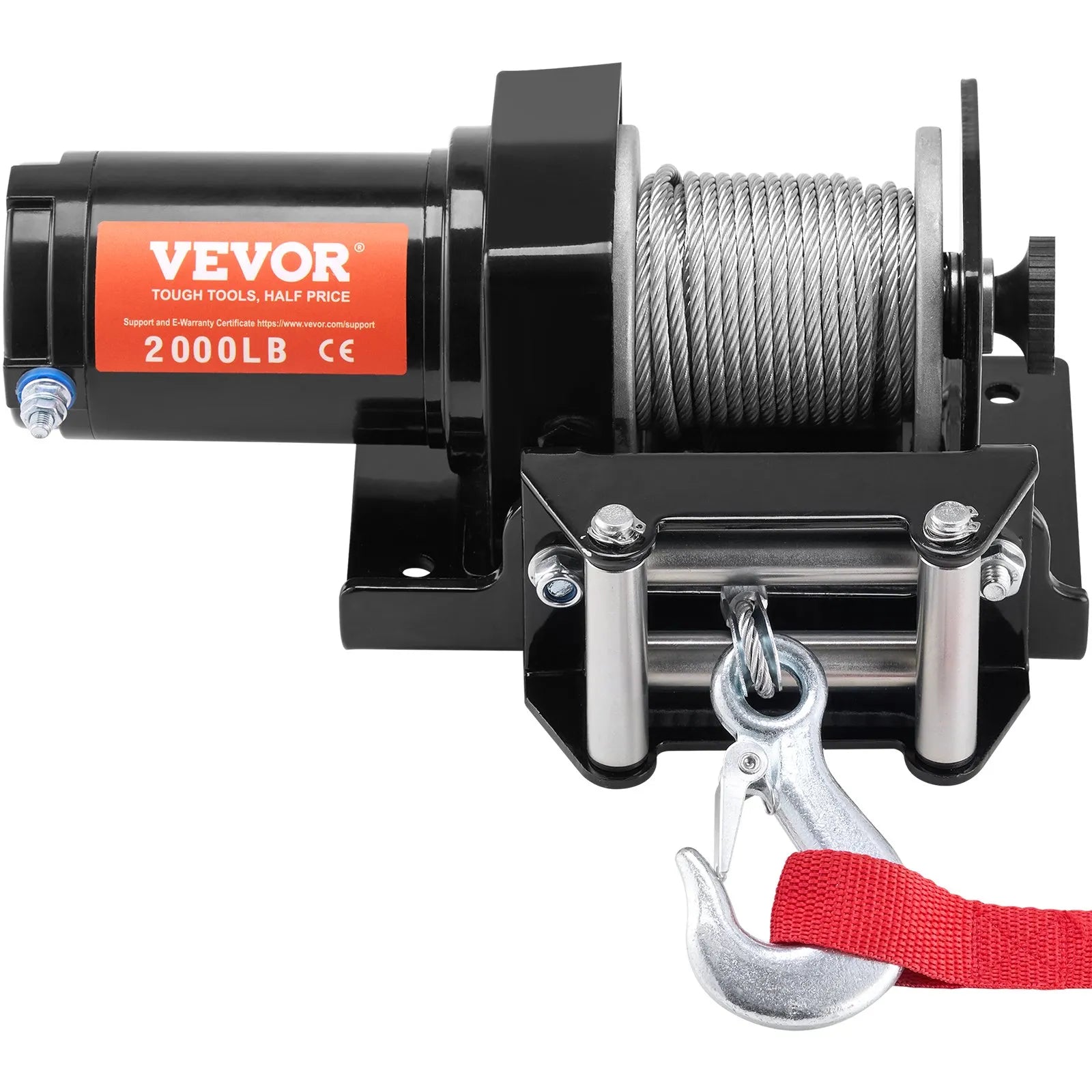 VEVOR elektriskā vinča ATV/UTV 907,2 kg ar tērauda trosi, IP55 ūdensizturība un vadu vadība