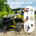 VEVOR elektriskā vinča ATV/UTV 1814,4 kg ar tērauda trosi, IP55 ūdensizturība un tālvadības pulti