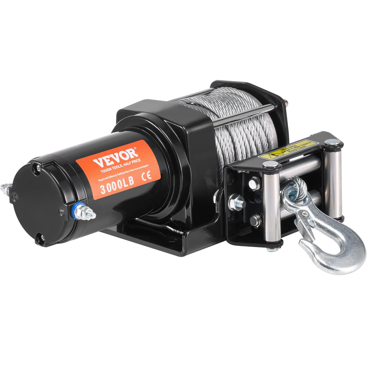 VEVOR elektriline vints ATV/UTV - 1360 kg terasest Ttrosi, IP55 veekindel, kaablijuhtimine
