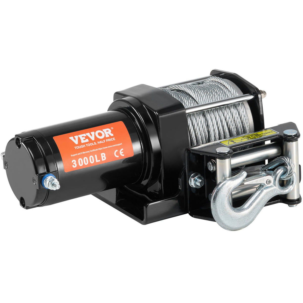 VEVOR elektriline vints ATV/UTV - 1360 kg terasest Ttrosi, IP55 veekindel, kaablijuhtimine