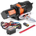 VEVOR electric winch ATV/UTV, 2040 kg, with synthetic rope, waterproof, with remote control