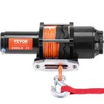 VEVOR electric winch ATV/UTV, 2040 kg, with synthetic rope, waterproof, with remote control