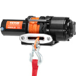 VEVOR electric winch ATV/UTV, 2040 kg, with synthetic rope, waterproof, with remote control