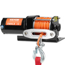 VEVOR elektriskā vinča ATV/UTV 1587,6 kg ar sintētisko trosi, ūdensizturīga ar vadu vadību