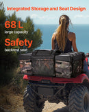 VEVOR 68 L ATV aizmugures soma no 600D oksforda auduma ar sūkļa polsterējumu