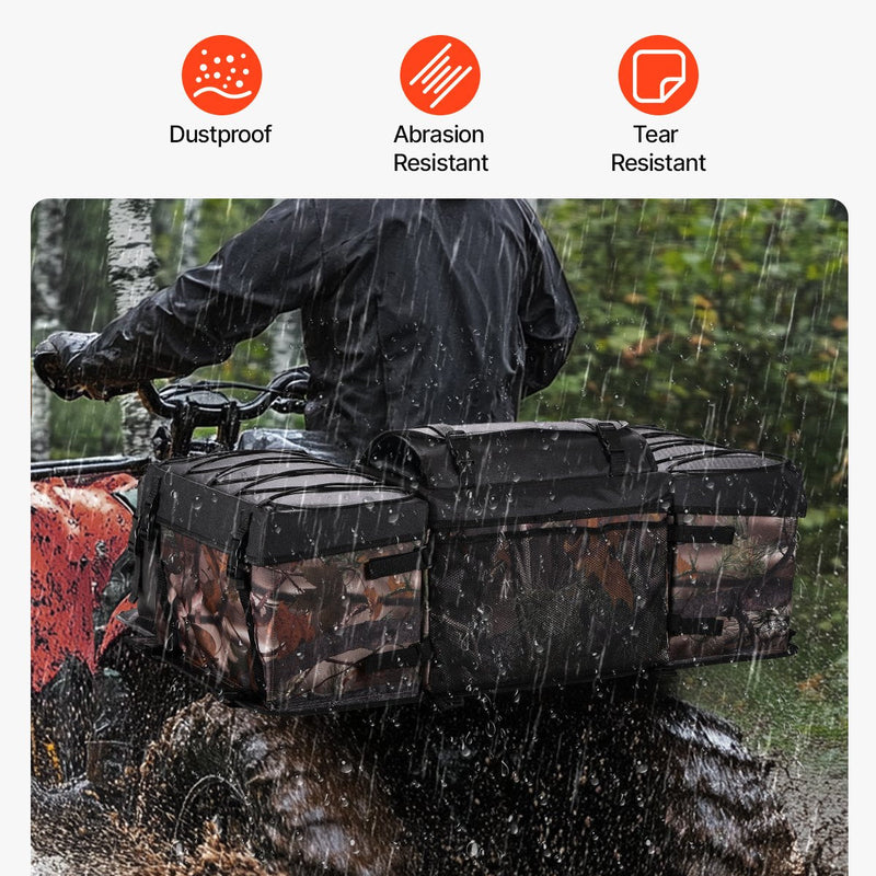 VEVOR 68 L ATV aizmugures soma no 600D oksforda auduma ar sūkļa polsterējumu