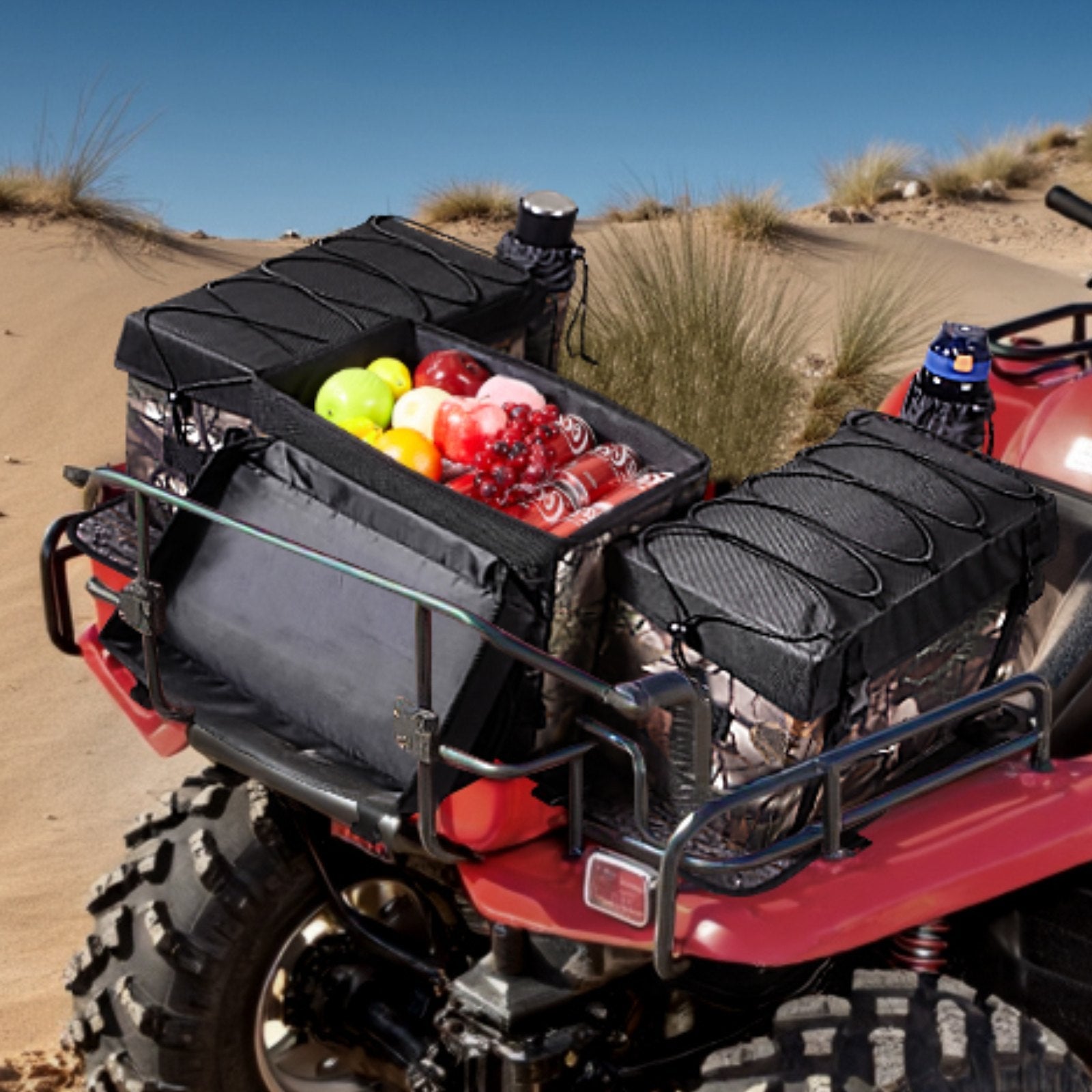 VEVOR 68 L ATV aizmugures soma no 600D oksforda auduma ar sūkļa polsterējumu