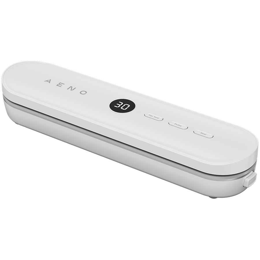 Vakuuma iepakotājs ar LED displeju, 80 W, -65 kPa vakuuma jauda, balts