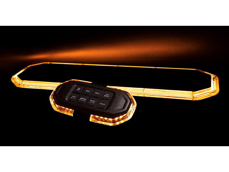RADIANT LED bākuguņu panelis AW-21382, 10–30V, IP67, 1389mm, dzeltens