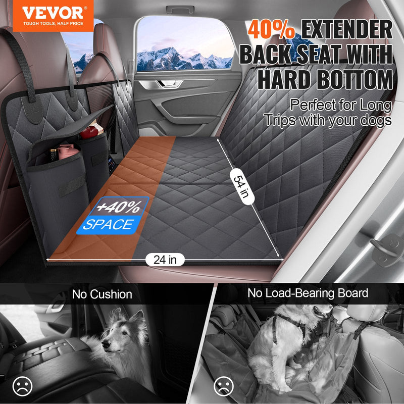 VEVOR Ūdensnecaurlaidīgs suņu sēdekļa pārvalks 1370 x 610 mm, 600D, automašīnām