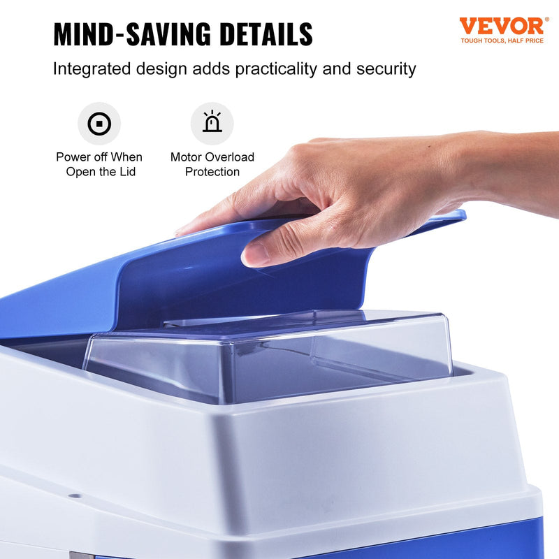 VEVOR komerciālais ledus smalcinātājs 265 kg/h, 650 W