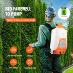 VEVOR ar akumulatoru darbināms 15 L izsmidzinātājs, 0-90 PSI, regulējams spiediens