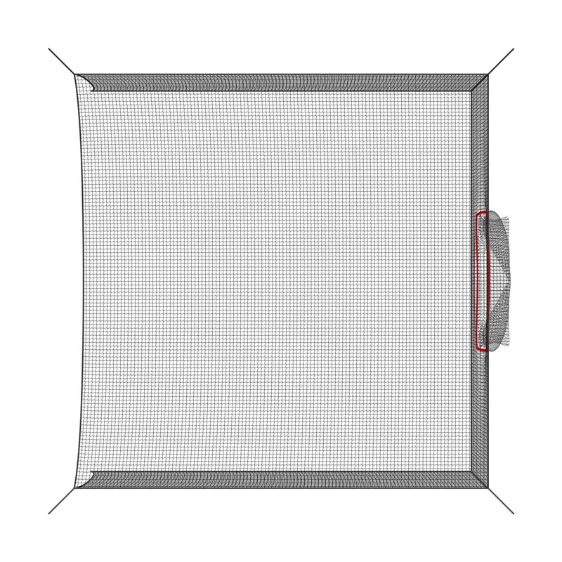 VEVOR golfa treniņu būris, 3050 × 3050 × 3050 mm golfa būris, treniņu sitiena būris ar 3 slāņu mezglotu poliestera tīklu, golfa mērķi un 9 caurumu beisbola mērķi, golfa sitiena tīkls iekštelpām, ārtelpām un pagalmiem.