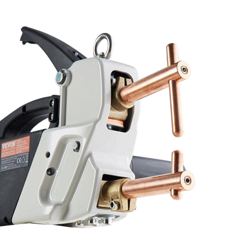 VEVOR pārnēsājamais punktmetināšanas aparāts, 9,2 kVA jauda, 4/25 collu metināšanas biezums, rokas metināšanas uzgalis lokšņu metālam – oglekļa tēraudam, nerūsējošajam tēraudam, alumīnija loksnēm