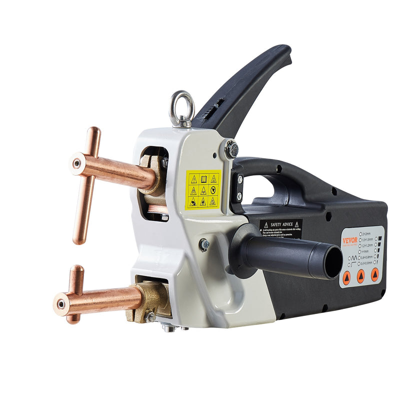 VEVOR pārnēsājamais punktmetināšanas aparāts, 9,2 kVA jauda, 4/25 collu metināšanas biezums, rokas metināšanas uzgalis lokšņu metālam – oglekļa tēraudam, nerūsējošajam tēraudam, alumīnija loksnēm