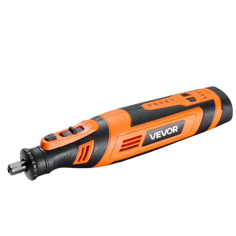 VEVOR 136 daļu bezvadu DC 8 V mini rotācijas instruments ar 5 ātrumiem (5000–30000 apgr./min.) gravēšanai, slīpēšanai, pulēšanai, grebšanai, asināšanai, griešanai un rokdarbiem