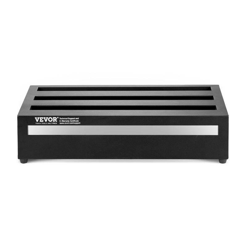 VEVOR ģitāras pedāļu dēlis, 50,8 × 27,9 cm, alumīnija sakausējums, 1 kg, ar somu, siksnām un stiprinājumiem, paredzēts 10–12 pedāļiem