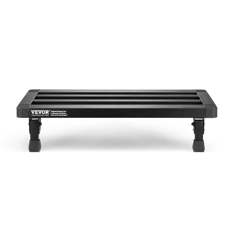 VEVOR saliekams ģitāras pedāļu dēlis, 50,8 × 27,9 cm, alumīnija sakausējums, 1,2 kg, ar somu, siksnām un Velcro, paredzēts 10–12 pedāļiem