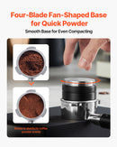 VEVOR 51 mm kafijas sadalītājs, 2-in-1 regulējams espresso sadalītājs mājām