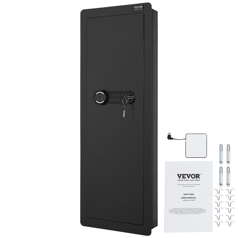 Available in 10 days! VEVOR 109 cm High Box Gun Safe 4-Level Hidden Gun Safe with Keypad and Fingerprint Reader