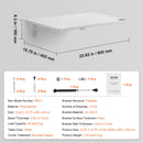 Настенный складной стол VEVOR, 600 × 400 мм, для дома или офиса