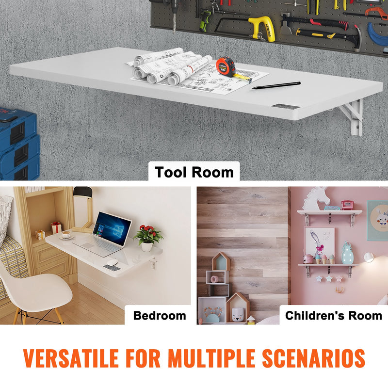 Настенный складной стол VEVOR, 900 × 500 мм, для домашнего офиса