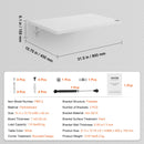 VEVOR sienas salokāms peldošs galdiņš 800 × 400 mm, mājai vai birojam