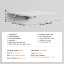 Настенный складной стол VEVOR, 800 × 600 мм, для ноутбука, домашний офис