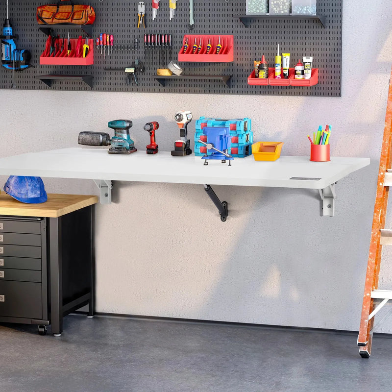 Настенный складной стол VEVOR, 800 × 600 мм, для ноутбука, домашний офис