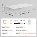 VEVOR seinale paigaldatav kokkupandav laud 110 kg, 1100 x 460 mm