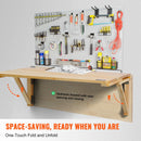 Настенный складной стол VEVOR, 800 × 600 мм, для ноутбука, домашний офис