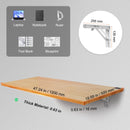 Wall mount folding table, floating, portable work table, 120 x 50 cm