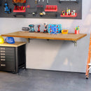 Wall mount folding table, floating, portable work table, 120 x 50 cm