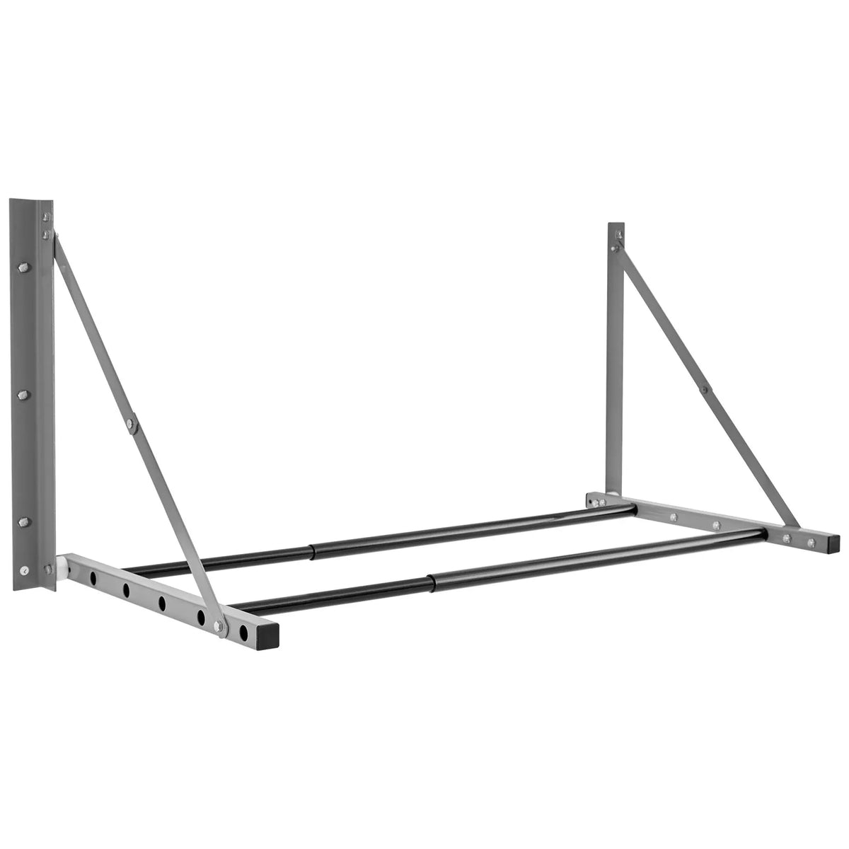 Sienas stiprināms salokāms riepu plaukts, regulējams 81–122 cm