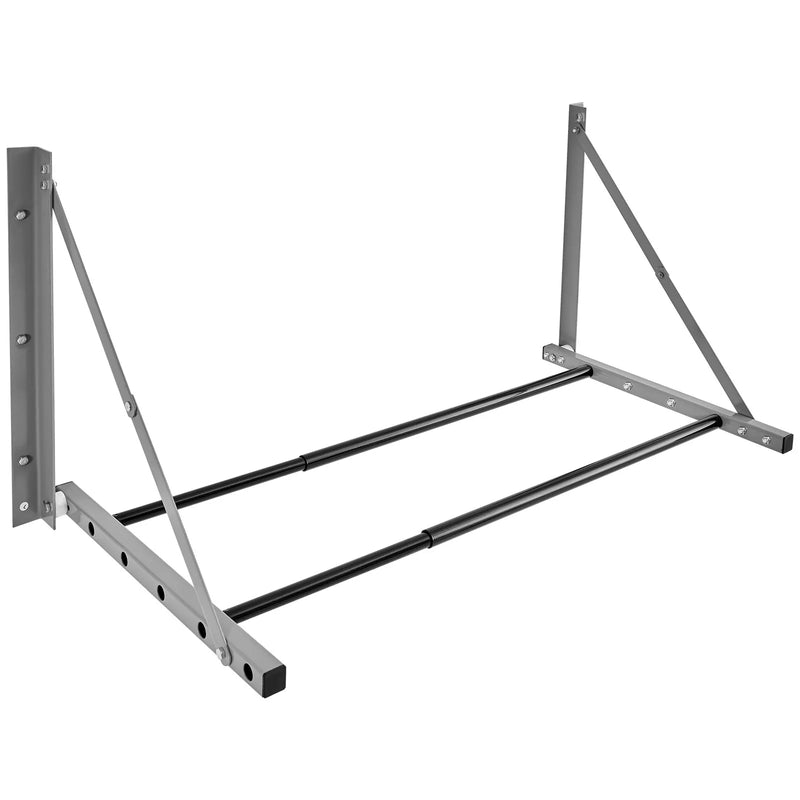 Sienas stiprināms salokāms riepu plaukts, regulējams 81–122 cm