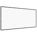 VEVOR 381 cm 16:9 4K 1080 HD sienas stiprināma projekcijas ekrāns ar 12 āķiem un abpusējām līmlentēm, pārnēsājams audekla ekrāns mājas kinozālei, birojam vai ģimenes lietošanai