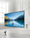 VEVOR 381 cm 16:9 4K 1080 HD sienas stiprināma projekcijas ekrāns ar 12 āķiem un abpusējām līmlentēm, pārnēsājams audekla ekrāns mājas kinozālei, birojam vai ģimenes lietošanai