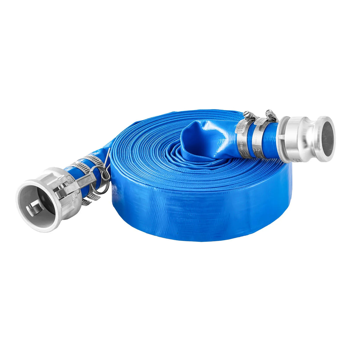 VEVOR sūkšanas šļūteņu komplekts ūdens sūkņiem, 51 mm × 19,8 m zilā skalošanas šļūtene, 6,1 m zaļā sūkšanas šļūtene, tērauda apaļo atveru filtrs, Camlock savienojumi, skavas un Cam & Groove adapteris, daudzfunkcionālai lietošanai