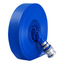 VEVOR skalošanas šļūtene, 38 mm × 30,5 m, augstas kvalitātes PVC šļūtene zilā krāsā ar skavām, Camlock savienojumu un alumīnija veidgabaliem, piemērota dažādiem sūkņiem notekūdeņu apstrādei, ūdens pārsūknēšanai un lauksaimniecībai