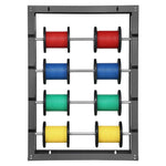 Wire reel stand with 4 adjustable rods - wall-mounted reel holder with 68 kg load capacity