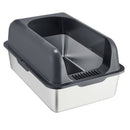 VEVOR 15,24 cm dziļā kaķu tualete bez smakas ar filtrējošu kāju dēli